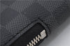 Authentic LOUIS VUITTON Damier Graphite Etui 5 Cravat Tie Case N41136 LV 8300C