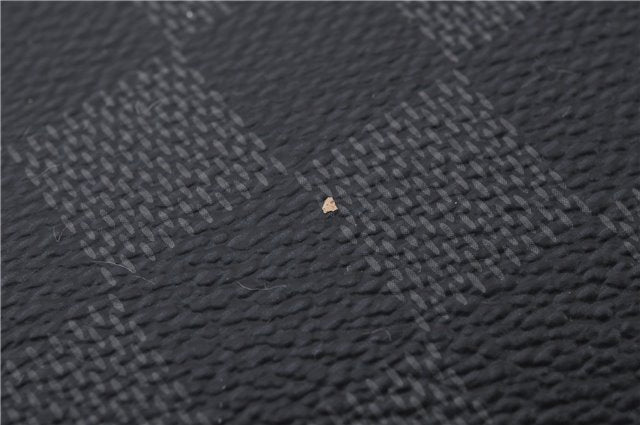 Authentic LOUIS VUITTON Damier Graphite Etui 5 Cravat Tie Case N41136 LV 8300C