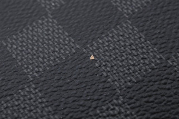 Authentic LOUIS VUITTON Damier Graphite Etui 5 Cravat Tie Case N41136 LV 8300C