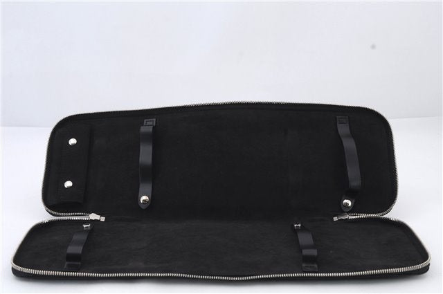 Authentic LOUIS VUITTON Damier Graphite Etui 5 Cravat Tie Case N41136 LV 8300C