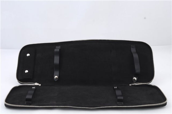 Authentic LOUIS VUITTON Damier Graphite Etui 5 Cravat Tie Case N41136 LV 8300C