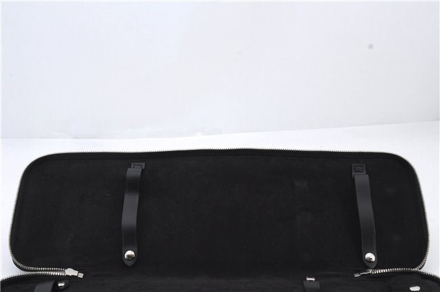 Authentic LOUIS VUITTON Damier Graphite Etui 5 Cravat Tie Case N41136 LV 8300C