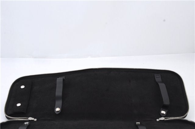 Authentic LOUIS VUITTON Damier Graphite Etui 5 Cravat Tie Case N41136 LV 8300C