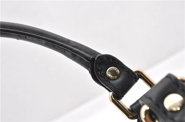 Authentic GUCCI Guccissima Sukey Shoulder Tote Bag GG Leather 211944 Black 8300F