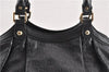 Authentic GUCCI Guccissima Sukey Shoulder Tote Bag GG Leather 211944 Black 8300F
