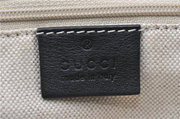Authentic GUCCI Guccissima Sukey Shoulder Tote Bag GG Leather 211944 Black 8300F