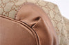 Authentic GUCCI Sukey 2Way Tote Bag GG Canvas Leather 247902 Brown 8301F
