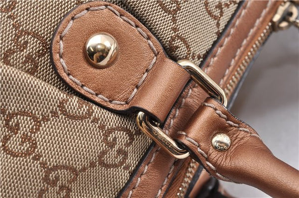 Authentic GUCCI Sukey 2Way Tote Bag GG Canvas Leather 247902 Brown 8301F