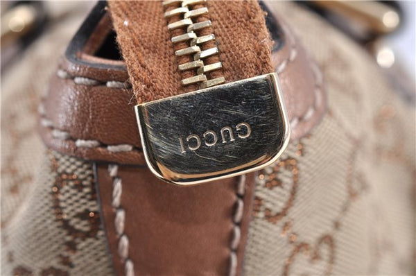 Authentic GUCCI Sukey 2Way Tote Bag GG Canvas Leather 247902 Brown 8301F