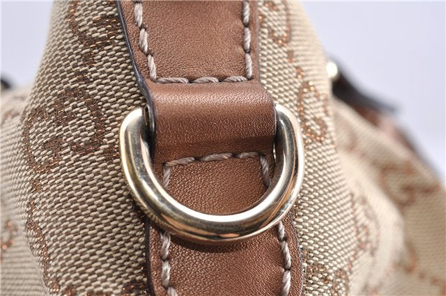 Authentic GUCCI Sukey 2Way Tote Bag GG Canvas Leather 247902 Brown 8301F