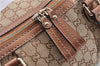Authentic GUCCI Sukey 2Way Tote Bag GG Canvas Leather 247902 Brown 8301F