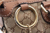 Authentic GUCCI Sukey 2Way Tote Bag GG Canvas Leather 247902 Brown 8301F