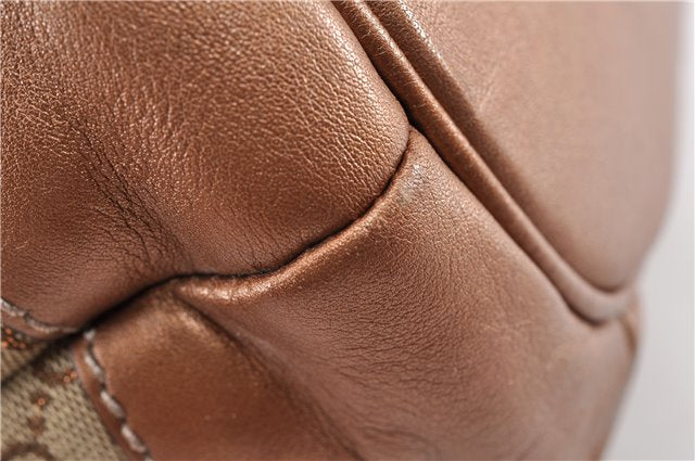 Authentic GUCCI Sukey 2Way Tote Bag GG Canvas Leather 247902 Brown 8301F