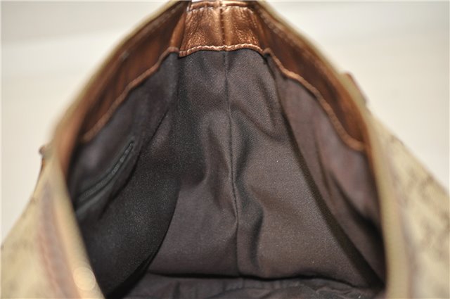 Authentic GUCCI Sukey 2Way Tote Bag GG Canvas Leather 247902 Brown 8301F