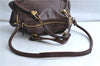 Authentic Chloe Paraty Medium 2Way Shoulder Hand Bag Purse Leather Brown 8302E