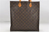 Authentic Louis Vuitton Monogram Sac Plat Hand Bag M51140 LV 8308D