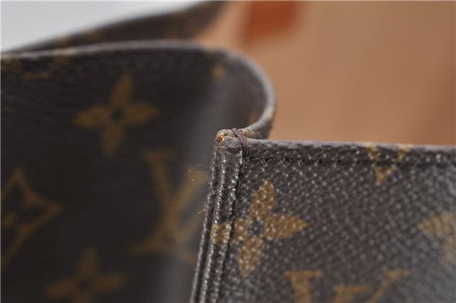 Authentic Louis Vuitton Monogram Sac Plat Hand Bag M51140 LV 8308D