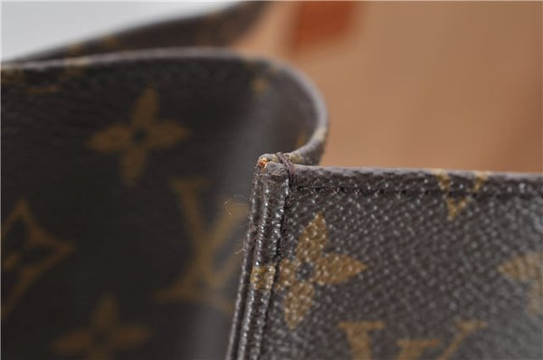 Authentic Louis Vuitton Monogram Sac Plat Hand Bag M51140 LV 8308D