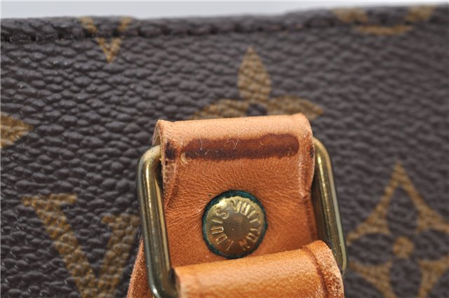 Authentic Louis Vuitton Monogram Sac Plat Hand Bag M51140 LV 8308D