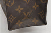 Authentic Louis Vuitton Monogram Sac Plat Hand Bag M51140 LV 8308D