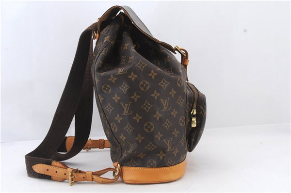 Authentic LOUIS VUITTON Monogram Montsouris GM Backpack M51135 LV 8309C