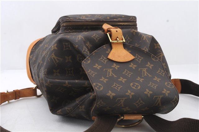 Authentic LOUIS VUITTON Monogram Montsouris GM Backpack M51135 LV 8309C