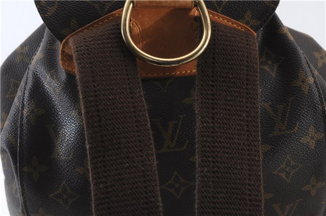 Authentic LOUIS VUITTON Monogram Montsouris GM Backpack M51135 LV 8309C