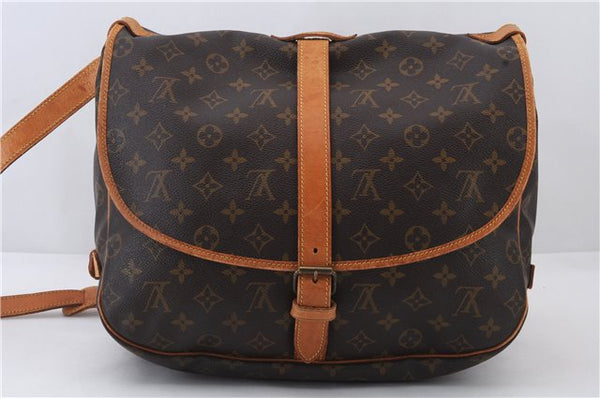 Auth LOUIS VUITTON Monogram Saumur 35 Shoulder Cross Body Bag M42254 LV 8310C