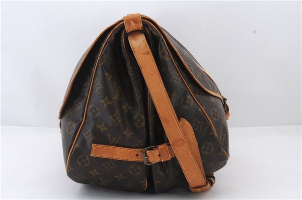 Auth LOUIS VUITTON Monogram Saumur 35 Shoulder Cross Body Bag M42254 LV 8310C