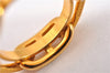 Authentic HERMES Scarf Ring Chaine d'Ancre Chain Design Gold Tone 8310F