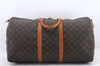 Auth Louis Vuitton Monogram Keepall Bandouliere 55 Boston Bag M41414 LV 8312C