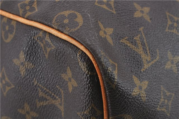 Auth Louis Vuitton Monogram Keepall Bandouliere 55 Boston Bag M41414 LV 8312C