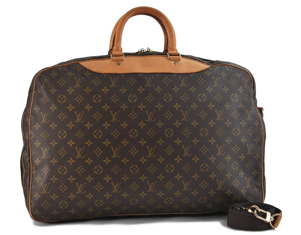 Authentic LOUIS VUITTON Monogram Alize 2 Poches 2 Way Travel Bag M41392 LV 8313C