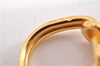 Authentic HERMES Scarf Ring Jumbo Circle Design Gold 8313F