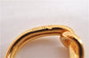 Authentic HERMES Scarf Ring Jumbo Circle Design Gold 8313F