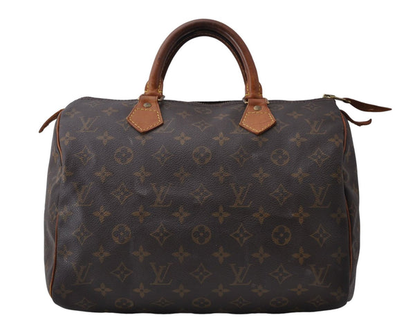 Authentic Louis Vuitton Monogram Speedy 30 Hand Boston Bag Purse M41526 LV 8315D