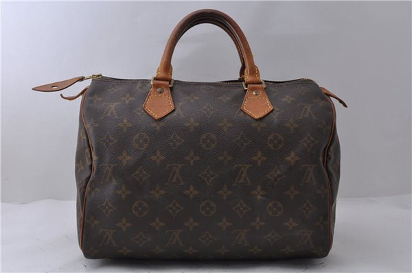 Authentic Louis Vuitton Monogram Speedy 30 Hand Boston Bag Purse M41526 LV 8315D