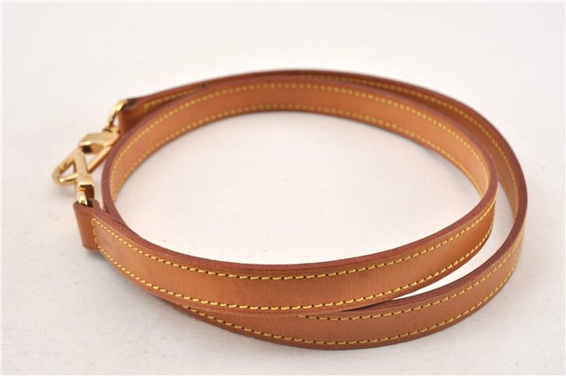 Authentic Louis Vuitton Leather Shoulder Strap Beige 39