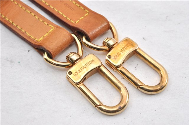 Authentic Louis Vuitton Leather Shoulder Strap Beige 39