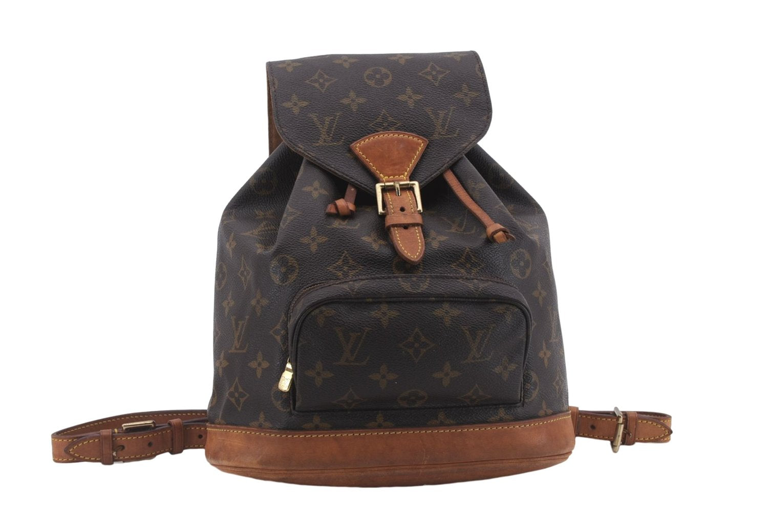 Authentic Louis Vuitton Monogram Montsouris MM Backpack M51136 LV 8317D