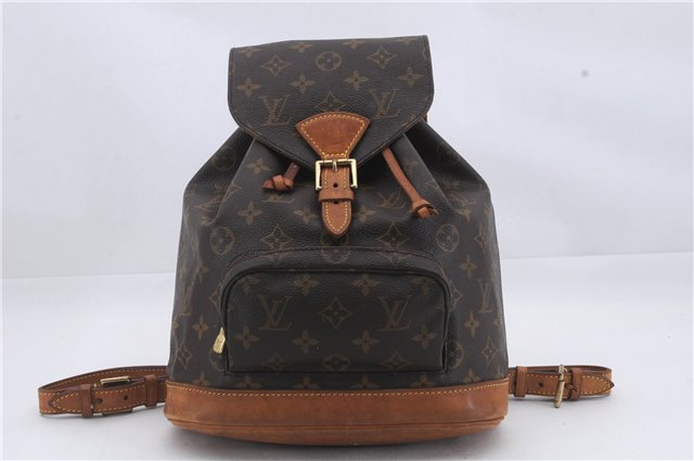 Authentic Louis Vuitton Monogram Montsouris MM Backpack M51136 LV 8317D