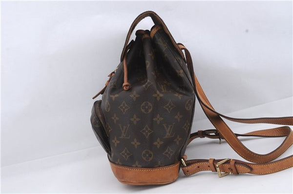 Authentic Louis Vuitton Monogram Montsouris MM Backpack M51136 LV 8317D