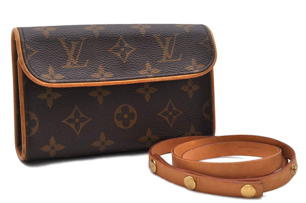 Auth LOUIS VUITTON Monogram Pochette Florentine Pouch Waist Bag M51855 LV 8319C