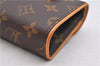 Auth LOUIS VUITTON Monogram Pochette Florentine Pouch Waist Bag M51855 LV 8319C