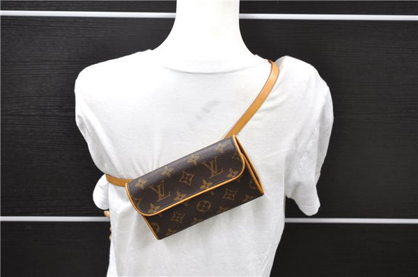 Auth LOUIS VUITTON Monogram Pochette Florentine Pouch Waist Bag M51855 LV 8319C