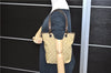 Authentic GUCCI Shoulder Hand Bag Purse GG Canvas Leather 31244 Beige 8322C