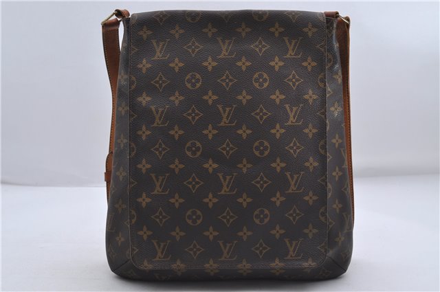 Authentic Louis Vuitton Monogram Musette Shoulder Cross Body Bag M51256 LV 8323D