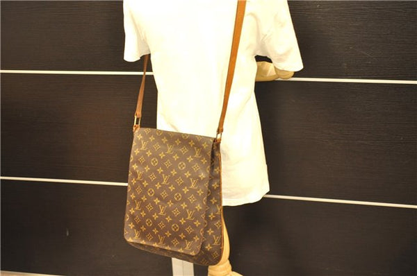 Authentic Louis Vuitton Monogram Musette Shoulder Cross Body Bag M51256 LV 8323D
