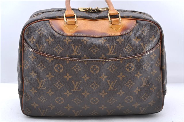 Authentic LOUIS VUITTON Monogram Deauville Hand Bag Purse M47270 LV 8326C