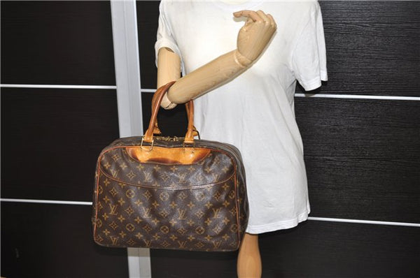 Authentic LOUIS VUITTON Monogram Deauville Hand Bag Purse M47270 LV 8326C